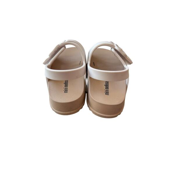 Mini Melissa Girl's White Brown Cozy Sandals Size 9 - Picture 7 of 9